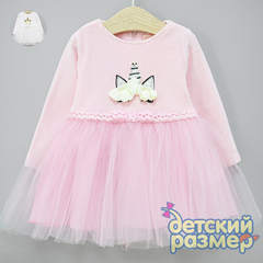 Платье (велюр, сетка)