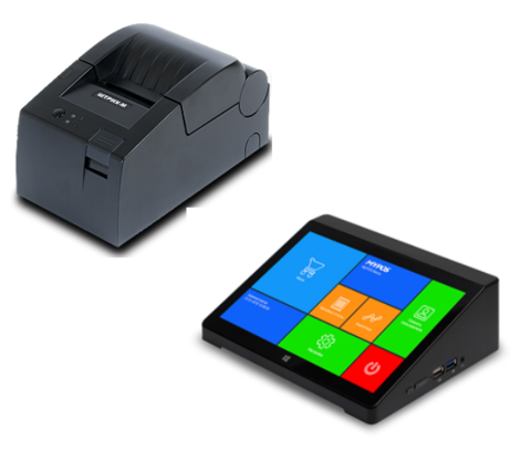 POS система MyPOS X10 с Штрих-Лайт-01Ф с ФН 13 мес., с отрезчиком, быстрая печать чека.
