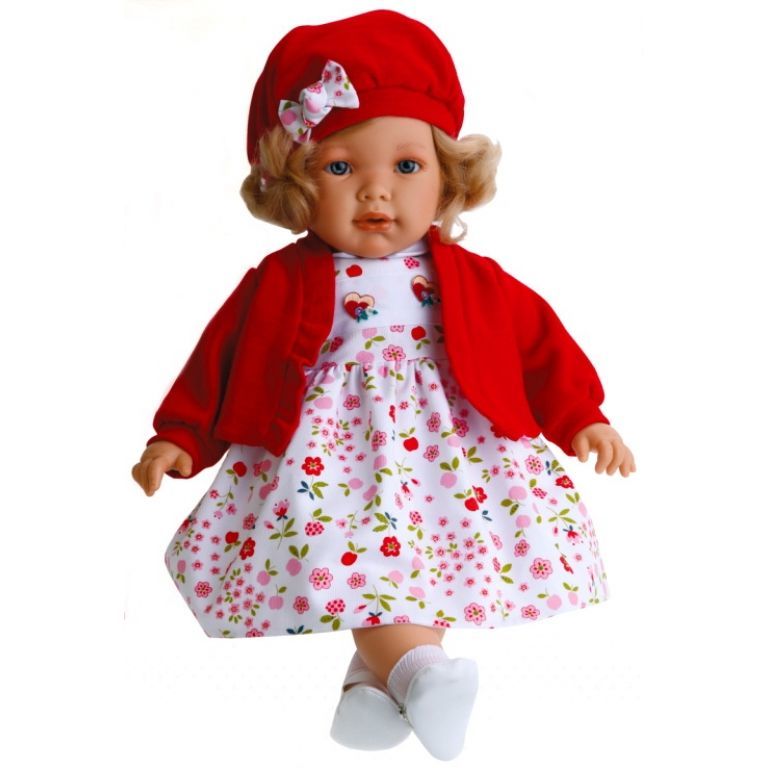 Кукла говорит мама. Кукла Лула Антонио Хуан. Хуан Антонио куклы 55см мягконабивные. Красная кукла. Испанские мягконабивные куколки.