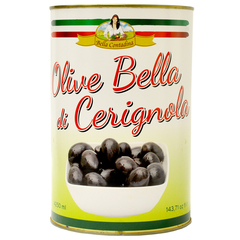 BC Черные оливки в рассоле Bella Contadina ж/б 4250 г