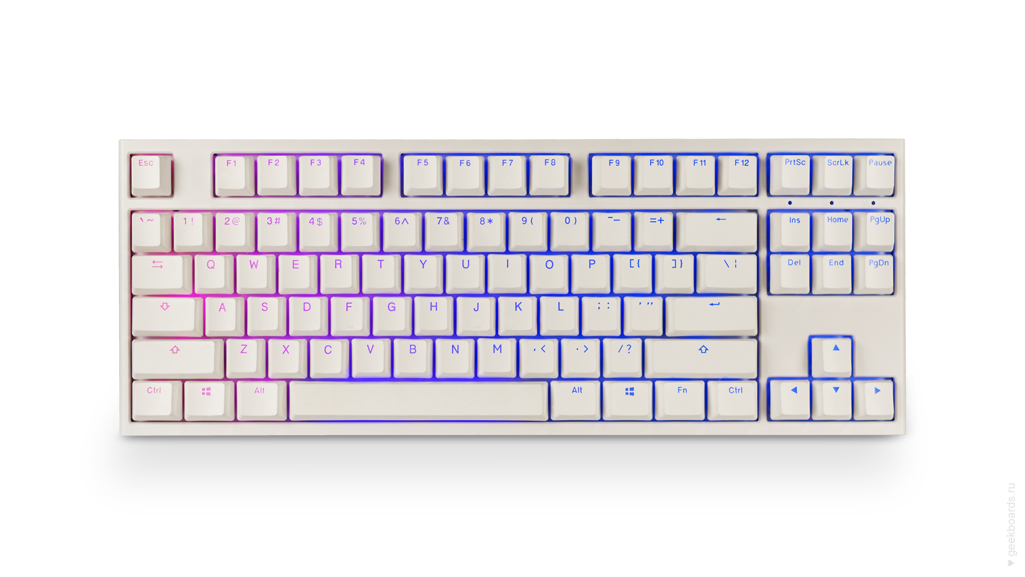 Ducky One 2 Rgb Tkl White Kupit V Geekboards Ducky One 2 Rgb Tkl White Kupit V Geekboards