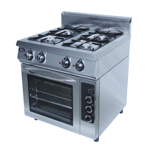 Плита газовая Grill Master Ф4ПДГ/800 (с духовкой - газ) 800х800х1050, 4 гор.