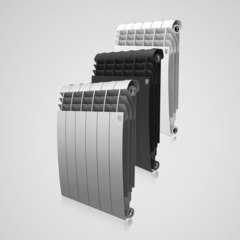 Алюминиевый радиатор  Biliner Alum Silver Satin 500 (серебристый)  - 4 секции