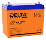 Аккумулятор Delta DTM 1275 L ( 12V 75Ah / 12В 75Ач ) - фотография Аккумулятор Delta DTM 1275 L ( 12V 75Ah / 12В 75Ач ) - фотография