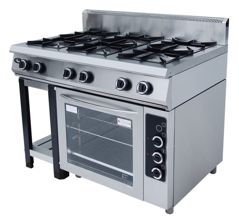 Плита газовая Ф6ЖТЛПГ(с духовкой-газ) 1180х800х1050, 6 горелок 2-я корона