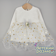 Платье (кружево, брошь)