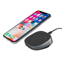 Беспроводная зарядка Deppa D-24002 ЗУ Qi Fast Charger, 15W (5V/1A, 9V/1.11A, 12V/1.25A) Черный