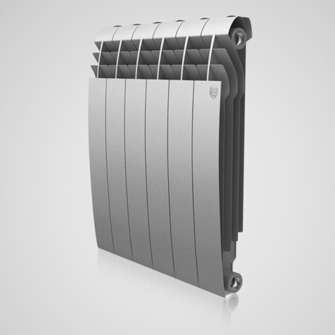 Алюминиевый радиатор  Biliner Alum Silver Satin 500 (серебристый)  - 6 секции