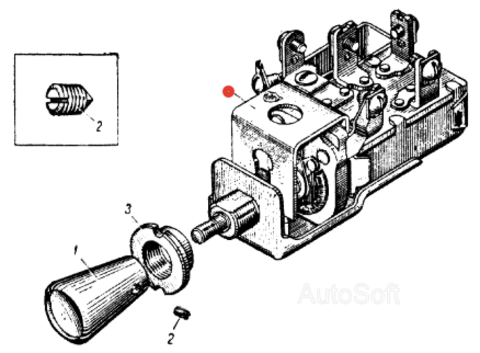 Переключатель света москвич 412