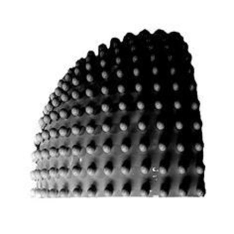 Quarter of a sphere, black, mat, with small spheres, Ø = 0,06m Quarter of a sphere, black, mat, with small spheres, Ø = 0,06m