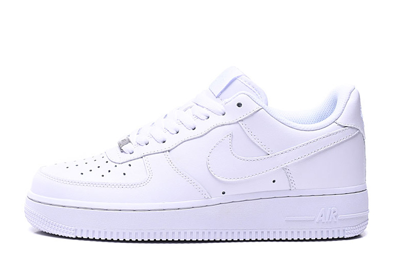 air force 1 low white on white