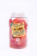 Вкусная помощь мармелад сердечки Напоминаю, что люблю тебя 250 мл Вкусная помощь мармелад сердечки Напоминаю, что люблю тебя 250 мл