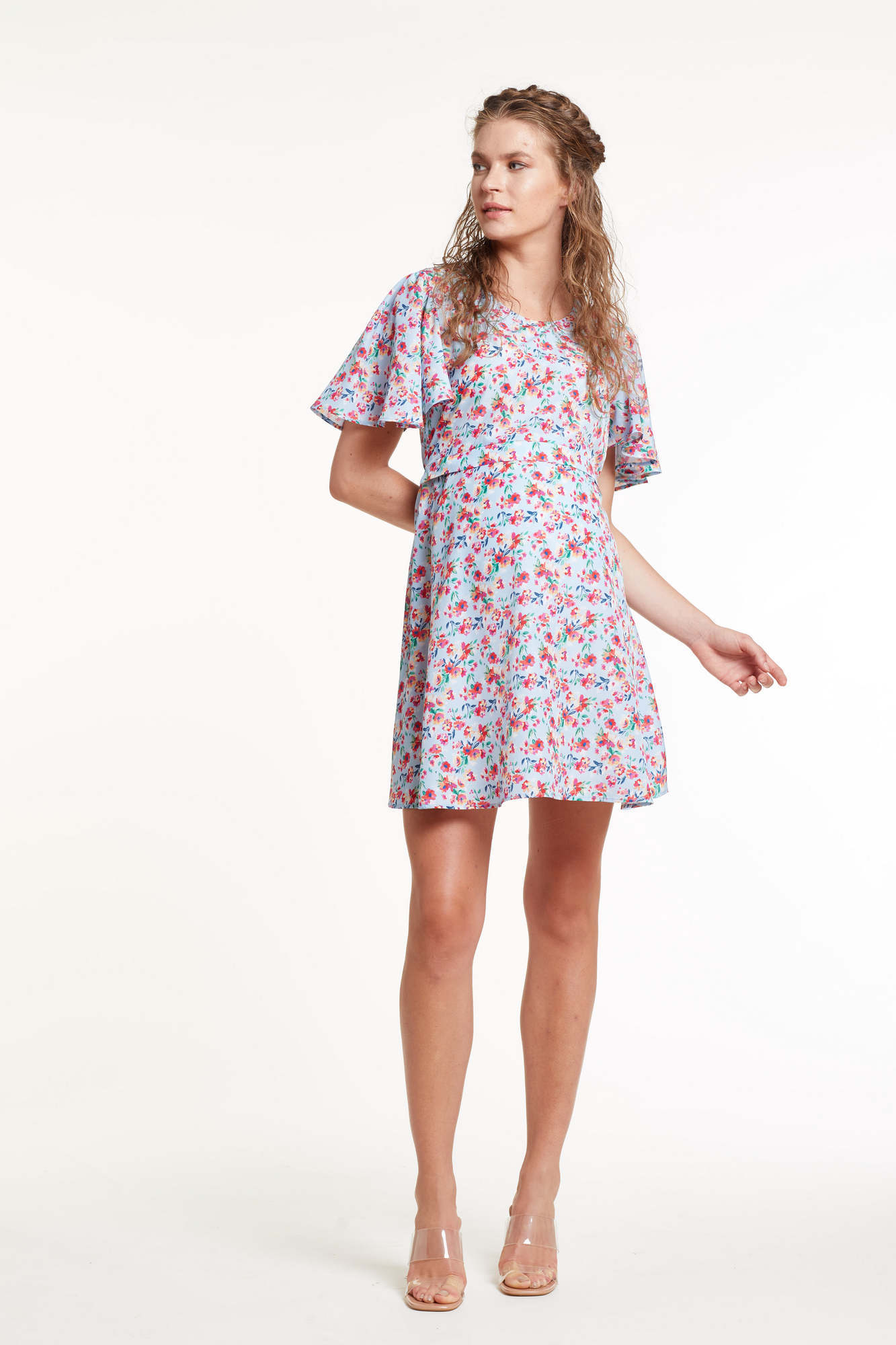 Платье Цветочный Принт Фото