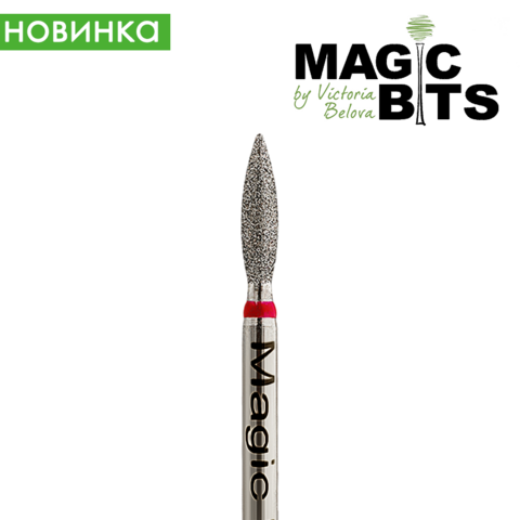 НАПлК23 Алмазное пламя 2.3мм ОСТРЫЙ кончик (Натуральный алмаз) (Мягкая)