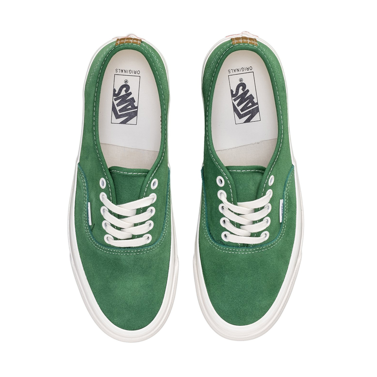 vans authentic green suede