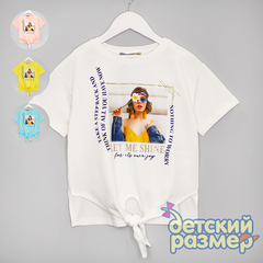 Футболка (блестки, завязки)