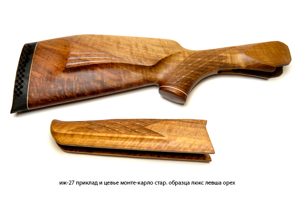 иж-27 приклад и цевье монте-карло стар. образца люкс левша орех