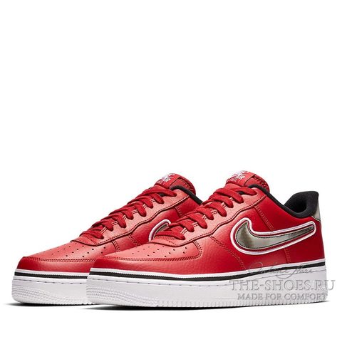 Nike Air Force 1 â07 LV8 NBA White University Red â FOOTZONESPAIN