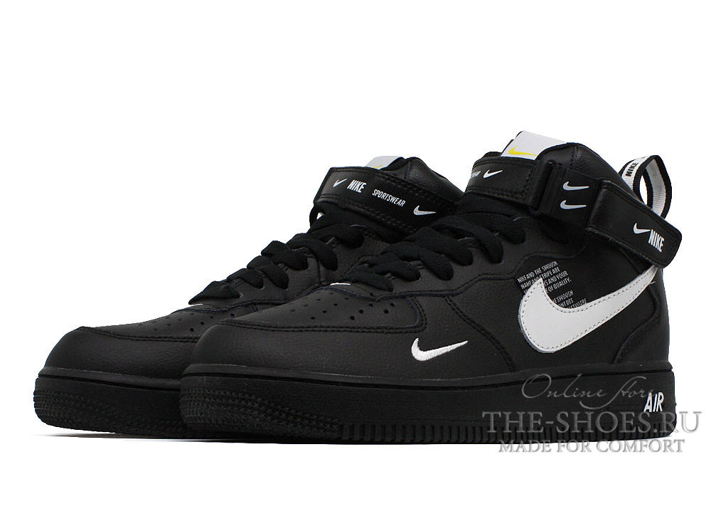 Кроссовки Nike Air Force 1 (черные 