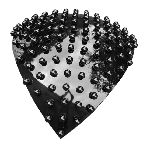 1/12 of a sphere, black, glossy, with small spheres, Ø = 0,06m 1/12 of a sphere, black, glossy, with small spheres, Ø = 0,06m