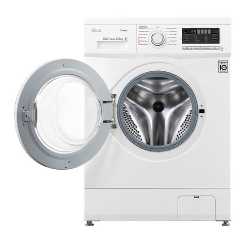 Фронтальная стиральная машина lg f1096mds0 aquastop 2м