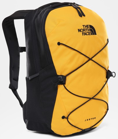 gold and black north face