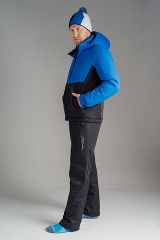 Утеплённый прогулочный лыжный костюм Nordski Montana Premium Blue-Black мужской