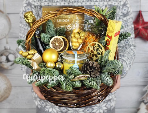 Новогодние Корзины С Фруктами