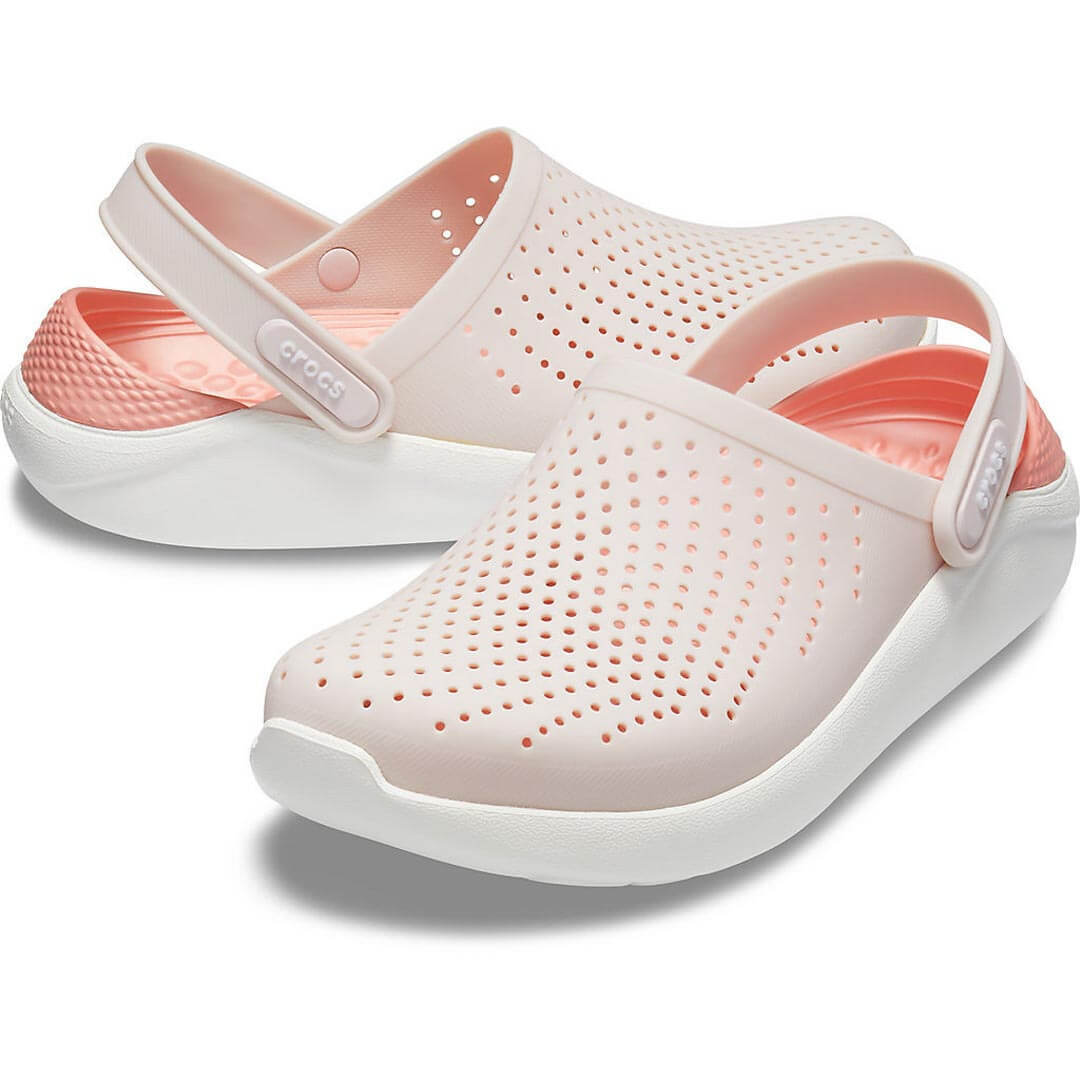 Сабо Crocs LiteRide Clog Barely Pink/White