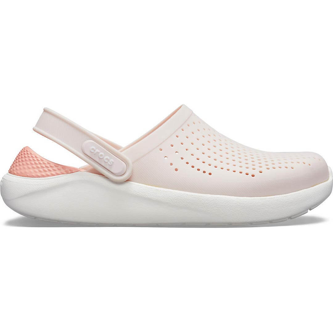 crocs literide pink white