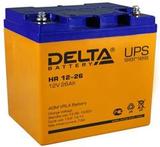 Аккумулятор DELTA HR 12-26 ( 12V 26Ah / 12В 26Ач ) - фотография Аккумулятор DELTA HR 12-26 ( 12V 26Ah / 12В 26Ач ) - фотография