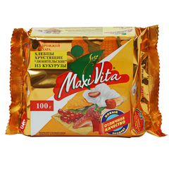 Хлебцы хрустящие «Любительские» из кукурузы MaxiVita 100 г