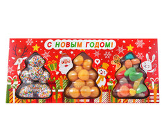 Набор Ёлочных украшений «Фруктовое настроение» 3 штуки Набор Ёлочных украшений «Фруктовое настроение» 3 штуки