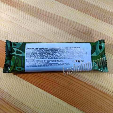 Батончик Энергетический апельсиновый