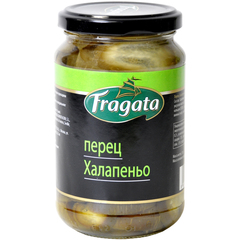 Перец Халапеньо зеленый маринованный резаный Fragata 350 г