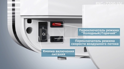 Сушилка для рук BXG-JET-7200 UV Сушилка для рук BXG-JET-7200 UV