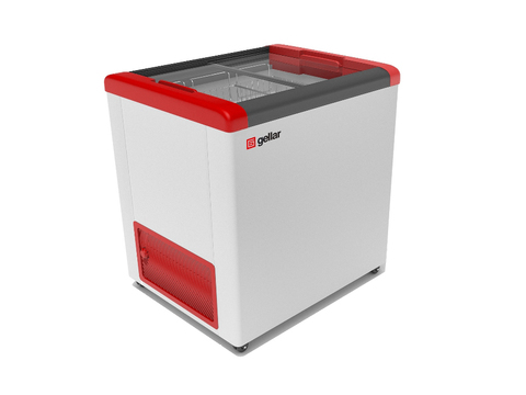 Морозильный ларь GELLAR FG 250 С (240л,2 корзины, колеса, R134a), прямое стекло