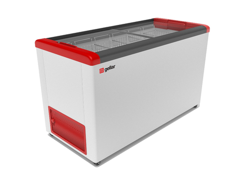 Морозильный ларь GELLAR FG 600 С (520,6 корзины, колеса, R134a), прямое стекло
