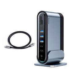 Переходник Baseus Adapter Working Station Multifunctional Type-C 16в1 (CAHUB-AG0G) Графитовый