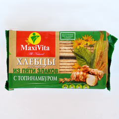 Хлебцы 5 злаков с топинамбуром MaxiVita 150 гр