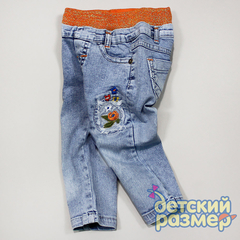 Джинсы для девочек (вышивка)