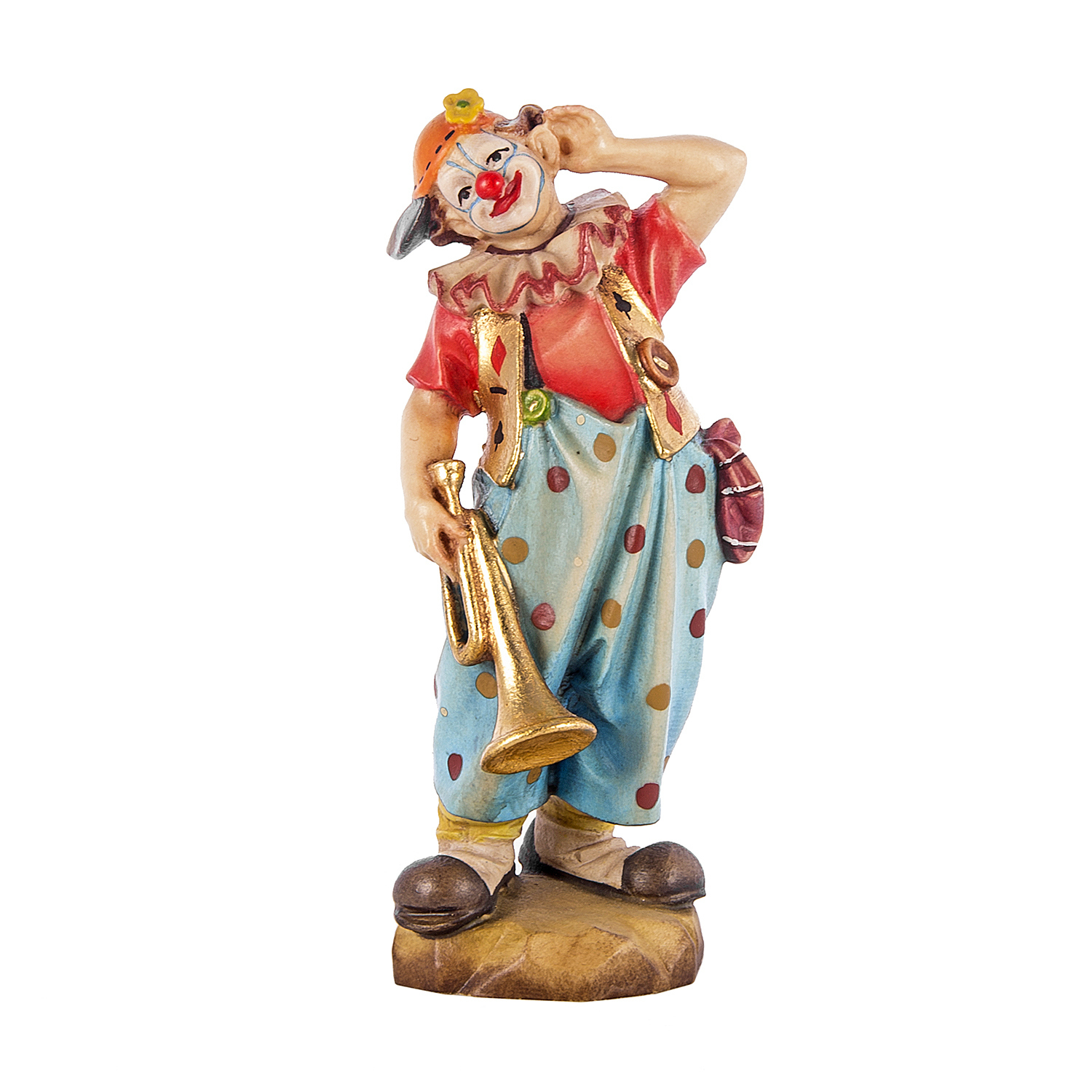  статуэтку клоуна музыканта с трубой 