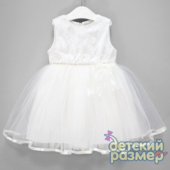 Платье 92-104 (кружево, бусины)