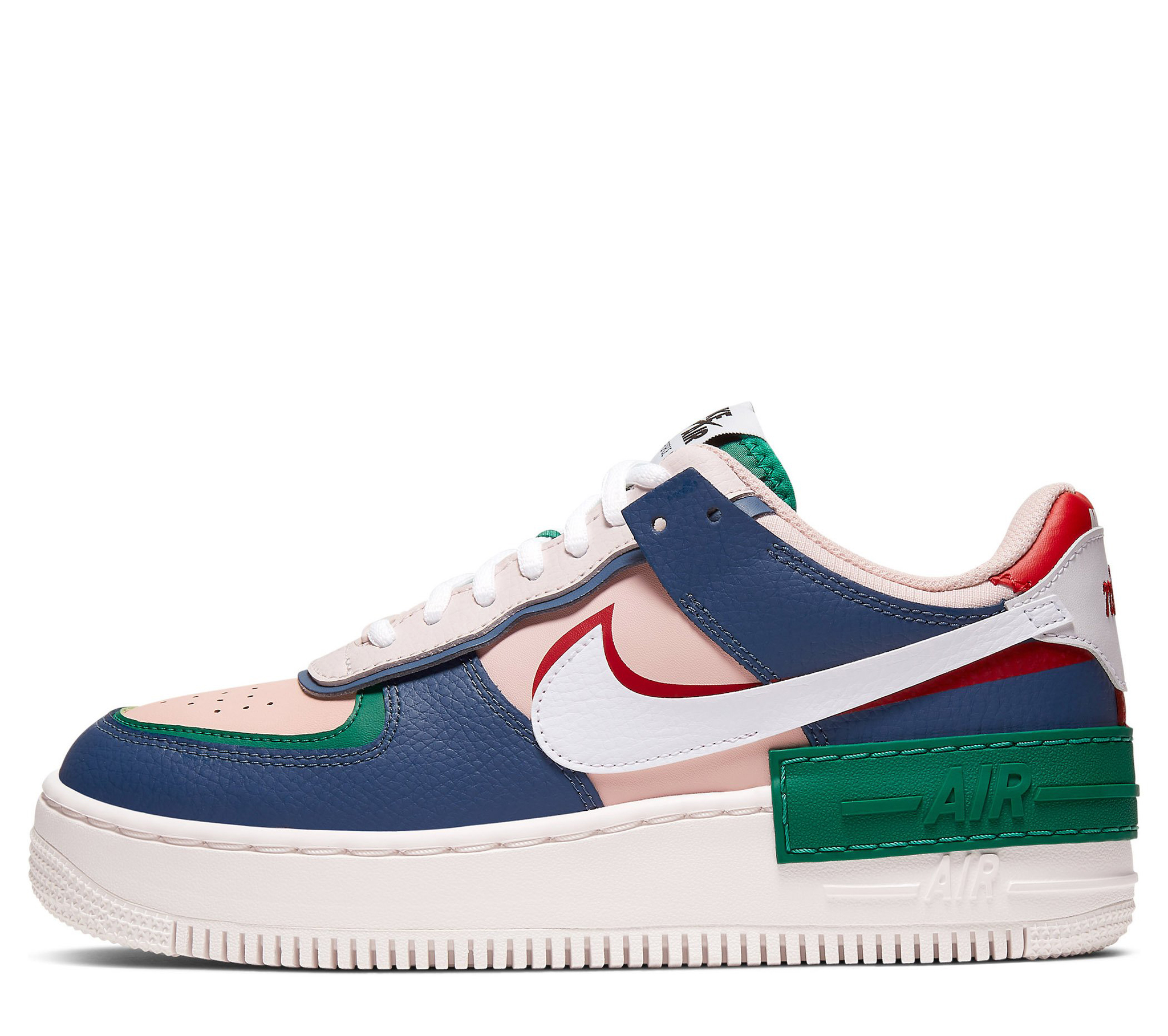 Nike Air Force 1 Shadow Pink/Red/Blue 