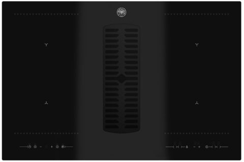 Индукционная варочная панель со встроенной вытяжкой Bertazzoni P784ICHNE