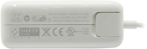 Оригинальный Адаптер питания Apple MagSafe 60 Вт (для MacBook и 13-дюймового MacBook Pro) / MC461LL