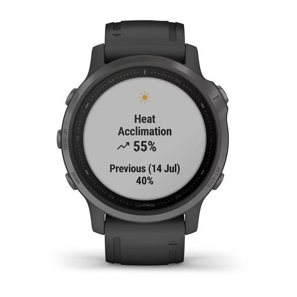 Мультиспортивные часы Garmin Fenix 6S Sapphire- серый DLC с черным ремешком  010-02159-25 - купить по лучшей цене | WATCHSHOP.KZ