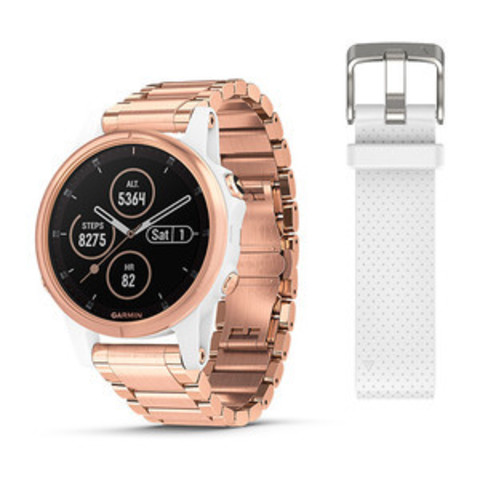 Женские мультиспортивные часы Garmin Fenix 5S Plus Sapphire - розовое  золото с золотистым металлическим ремешком 010-01987-11 - купить по лучшей  цене | WATCHSHOP.KZ