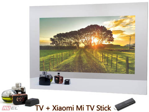 Телевизор в зеркале AVEL AVS245SM (Magic Mirror) + Xiaomi Mi TV Stick