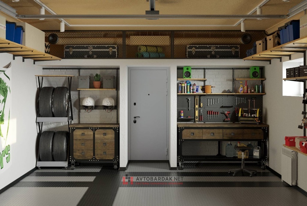 мебель в стиле лофт для гаража